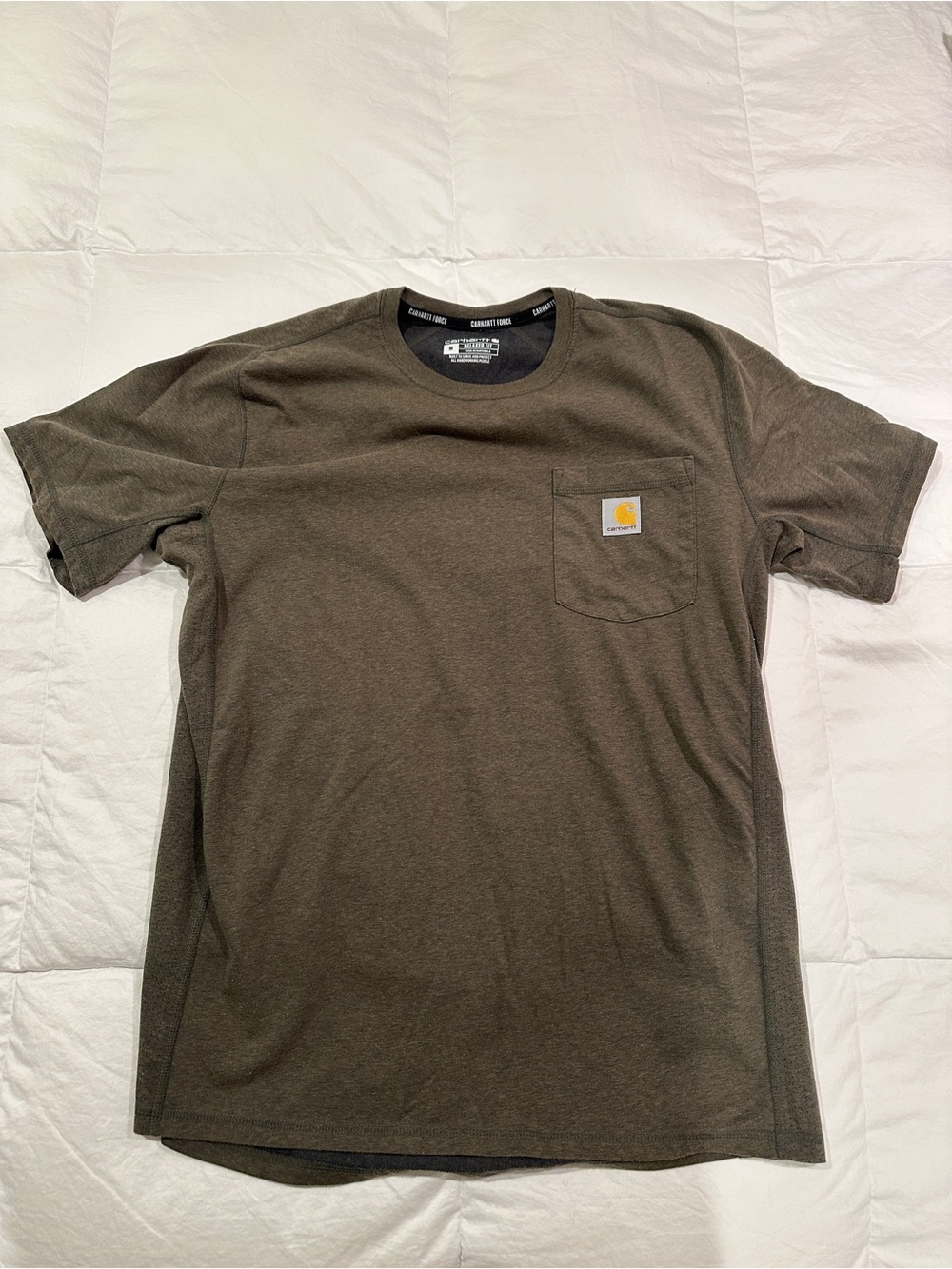 Carhartt Olive Green Short-Sleeve Pocket Tee